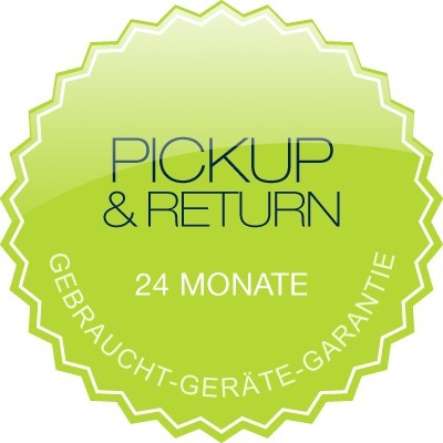 24 Monate Gebrauchtgeräte-Garantie mit Pickup & Return