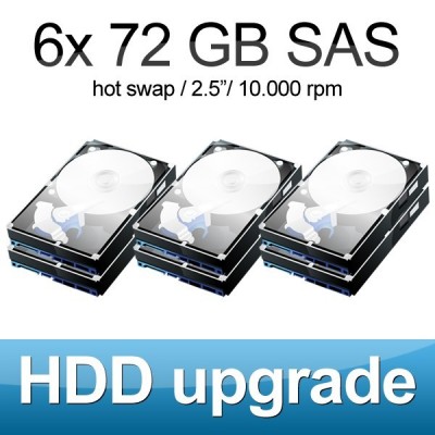HDD-upgrade to 6x 72 GB
