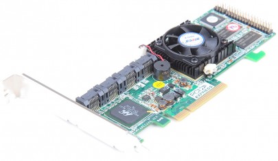 ARECA ARC1220 RAID Controller PCI-E to SATA-II / 8 Port / PCI-E x8 / RAID 0,1,10,3,5,6,JBOD / 256 MB Cache