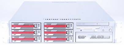 Supermicro 19" Server SYS-6025B-8 2x Intel Xeon E5345 Quad Core 2.33 GHz / 16 GB RAM / 2x 73 GB SCSI